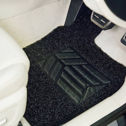 Black honeycomb mats with foot pad