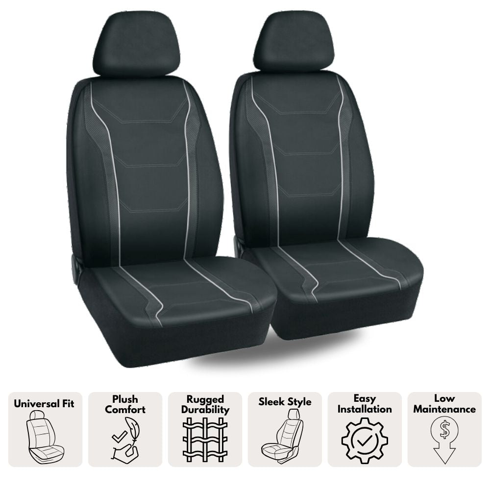 [New Arrival] Premium Leather Seat Cover (Driver & Passenger)