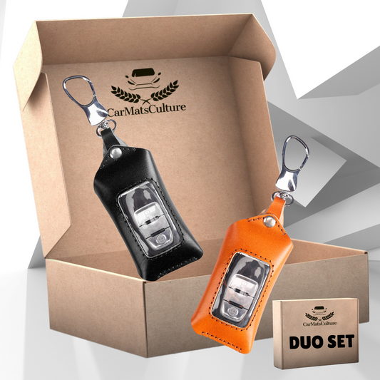 Leather Car Key Cases Bundle - Smart Duo Set