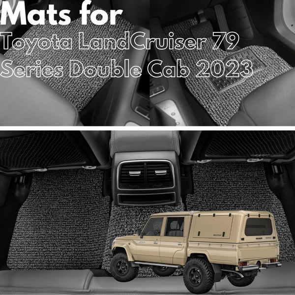 for Toyota LandCruiser 79 Series Double Cab 2012-Current, Premium Car Floor Mats