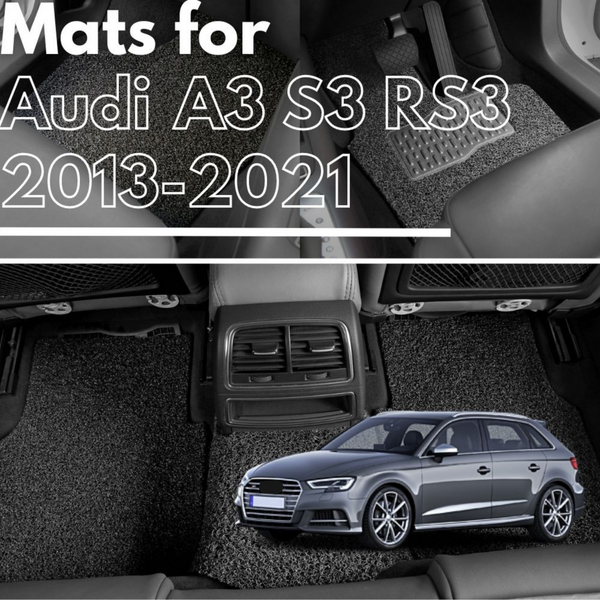 for Audi A3 S3 RS3 2013-2021, Premium Car Floor Mats