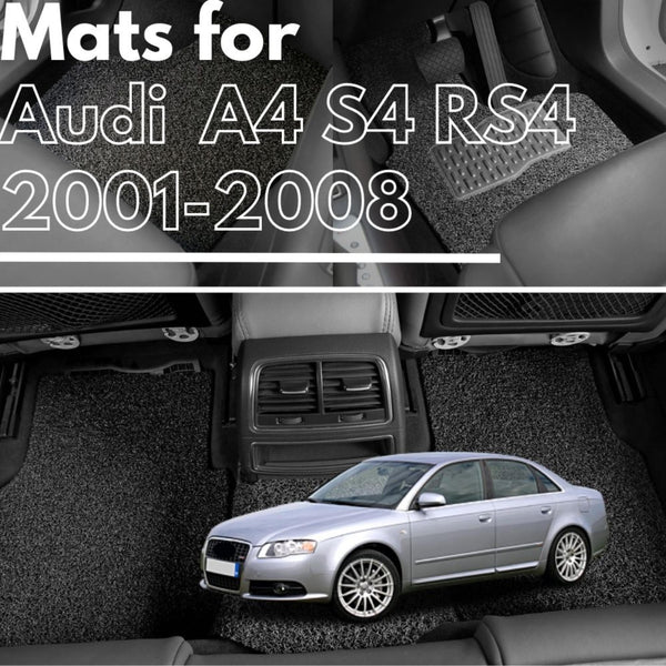 for Audi A4 S4 RS4 (B7, B6)2001-2008, Premium Car Floor Mats