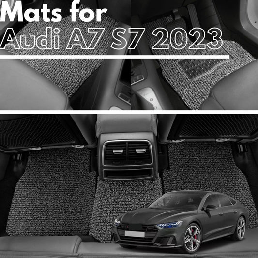 for Audi A7 S7 (4K8)2018-Current, Premium Car Floor Mats