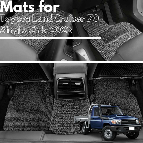 for Toyota LandCruiser 70 Single Cab 2012-Current, Premium Car Floor Mats