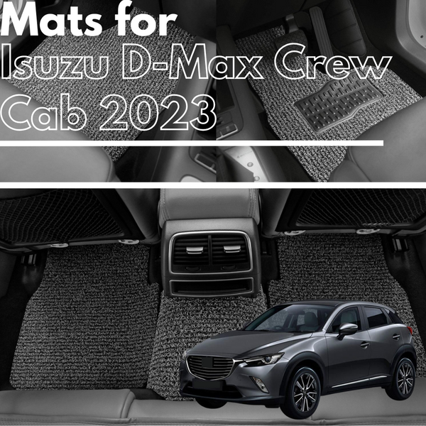 for Isuzu D-Max Crew Double Cab 2020-Current, Premium Car Floor Mats