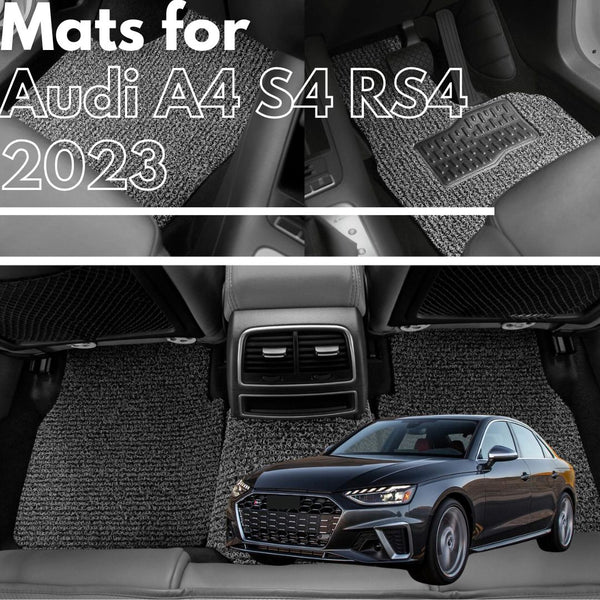 for Audi A4 S4 RS4 (B9)2016-Current, Premium Car Floor Mats