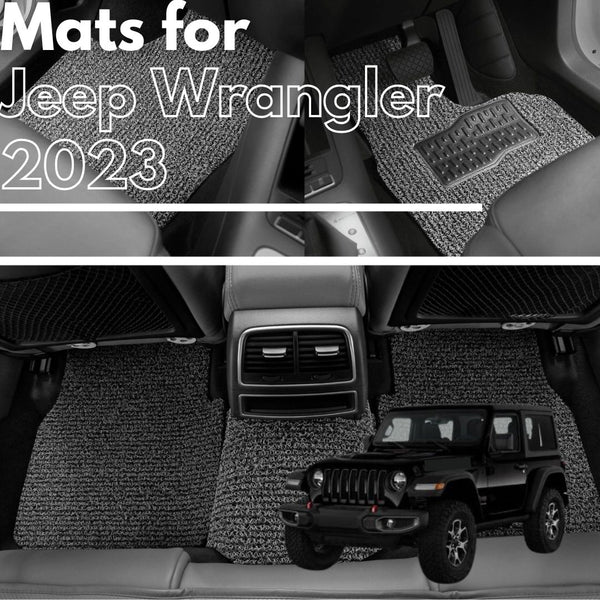 for Jeep Wrangler (4-Door JL)2018-Current, Premium Car Floor Mats