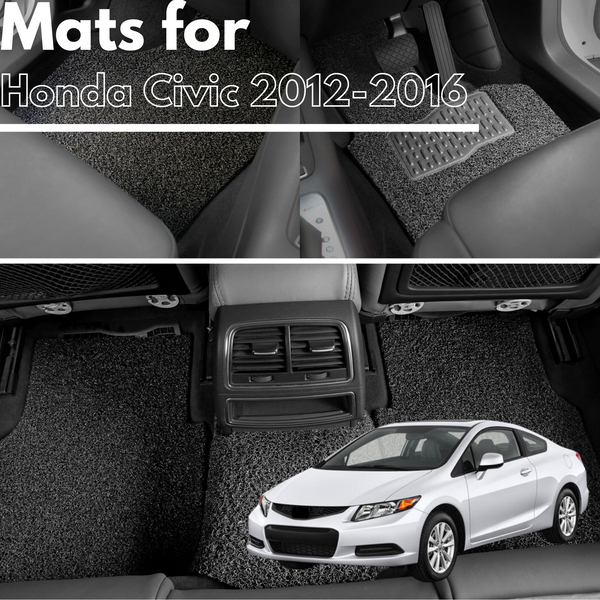 for Honda Civic (Hatch, 9th Gen)2012-2016, Premium Car Floor Mats