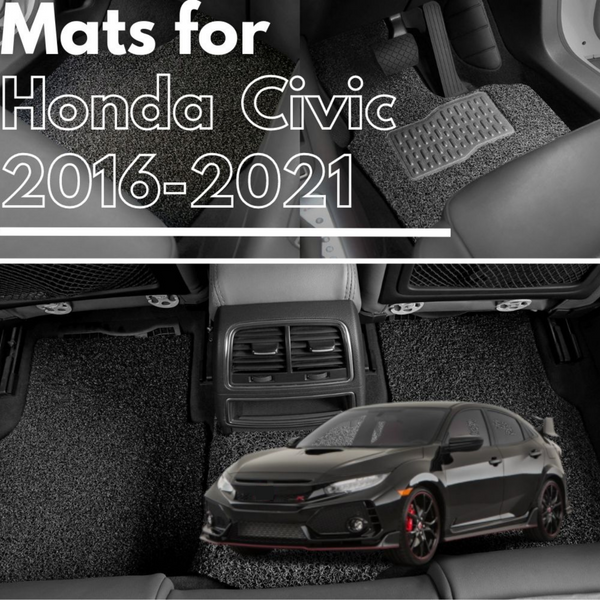 for Honda Civic (10th Gen)2016-2021, Premium Car Floor Mats