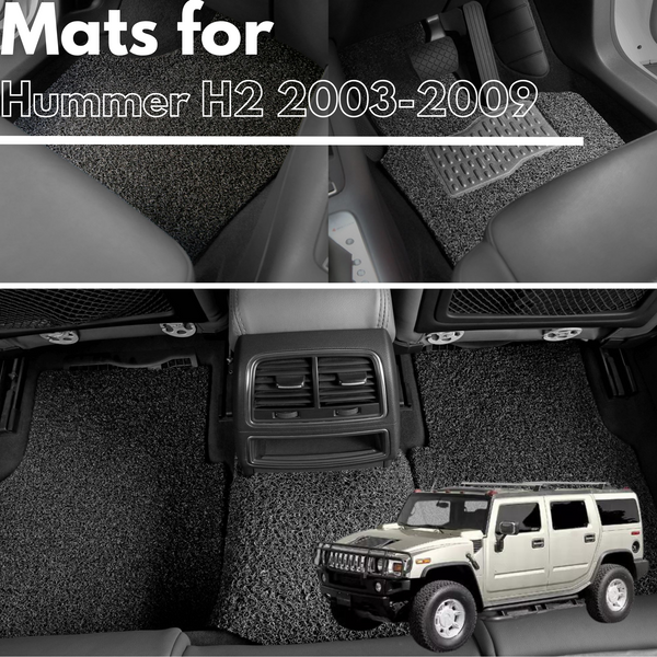 for Hummer H2 2003-2009, Premium Car Floor Mats