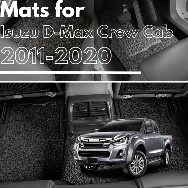 for Isuzu D-Max Crew Cab (RT50/85)2011-2020, Premium Car Floor Mats