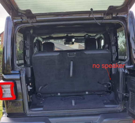 Jeep Wrangler 2018-Current Boot without speaker
