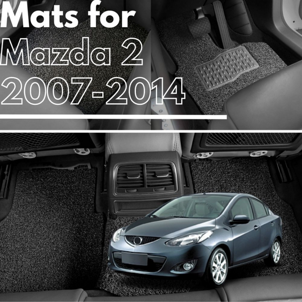 for Mazda 2 2007-2014, Premium Car Floor Mats