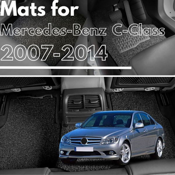 for Mercedes-Benz C-class Sedan (W204)2007-2014, Premium Car Floor Mats