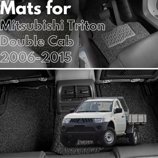 for Mitsubishi Triton Double Cab (ML MN)2006-2015, Premium Car Floor Mats
