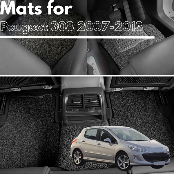 for Peugeot 308 Hatch (T7)2007-2013, Premium Car Floor Mats