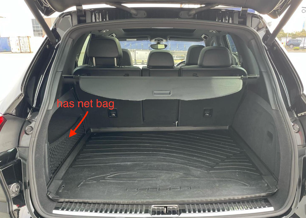 Porsche Cayenne 2011-2017 boot with net bag