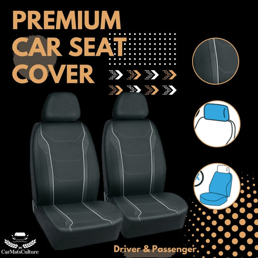 [BUNDLE and SAVE] Leather Seat Cover + Steering Wheel Cover