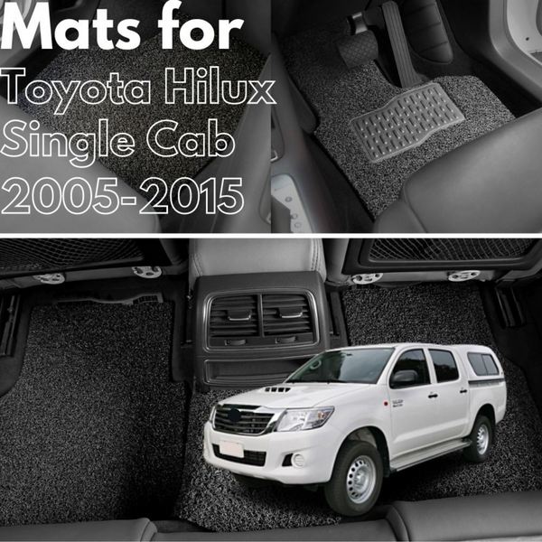 for Toyota Hilux Single Cab 2005-2015, Premium Car Floor Mats