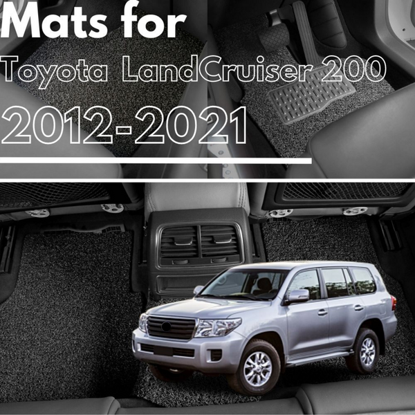 for Toyota LandCruiser 200 (Sahara)2012-2021, Premium Car Floor Mats