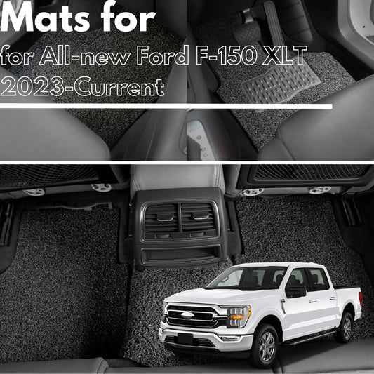 for All-new Ford F-150 XLT 2023-Current , Premium Car Floor Mats, New Arrival!