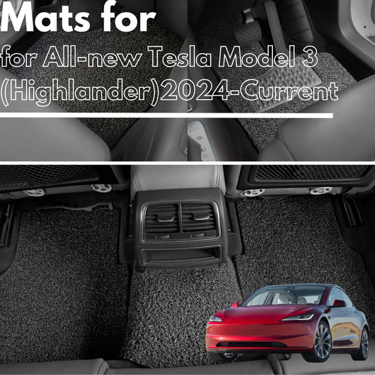for All-new Tesla Model 3 (Highlander)2024-Current , Premium Car Floor Mats, New Arrival!