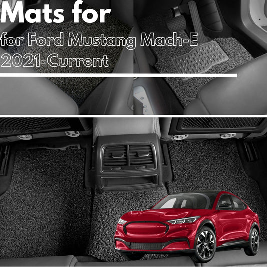 for Ford Mustang Mach-E 2021-Current, Premium Car Floor Mats