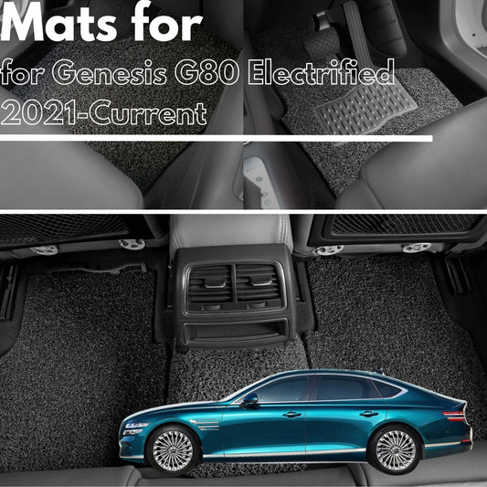 for Genesis G80 Electrified 2021-Current, Premium Car Floor Mats