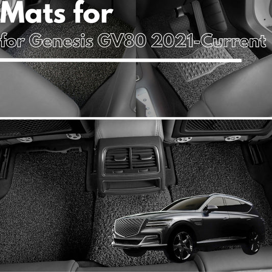 for Genesis GV80 2021-Current, Premium Car Floor Mats