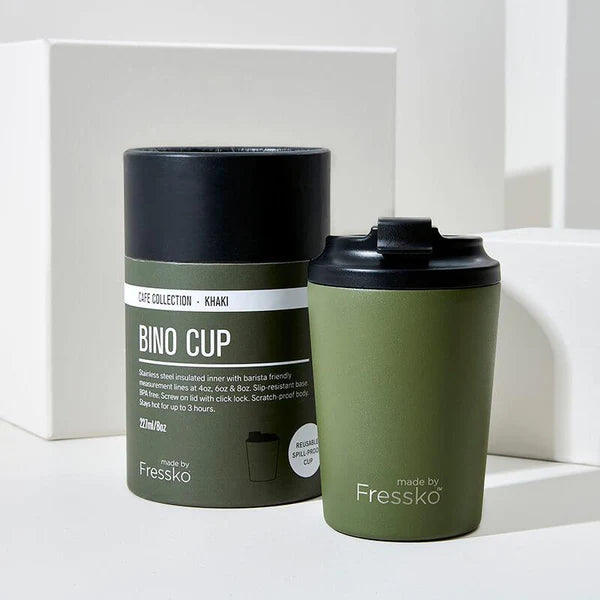 Reusable Coffee Cup Made by Fressko™ - 8oz (Random Colour Dispatch)