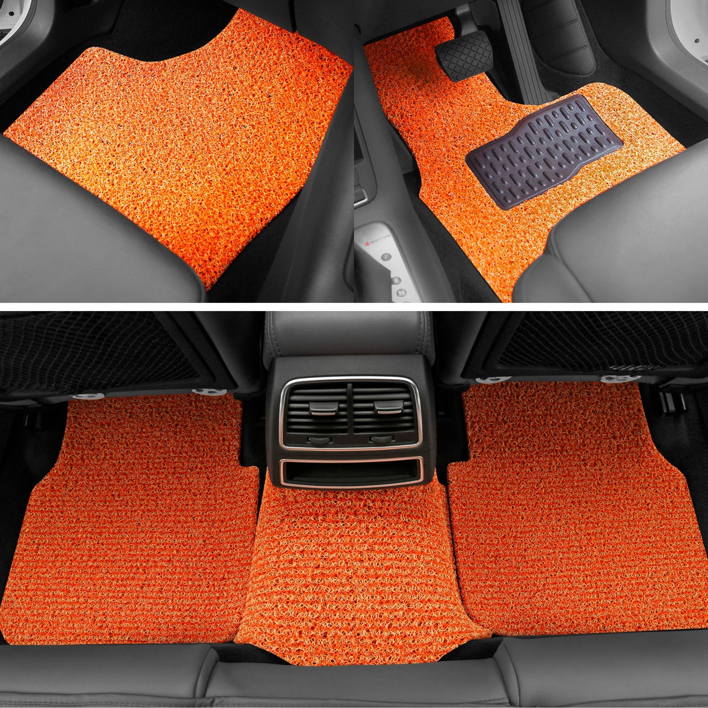CarMatsCulture Tangerine Amber - Limited Edition Full Set (Front + Back Rows)