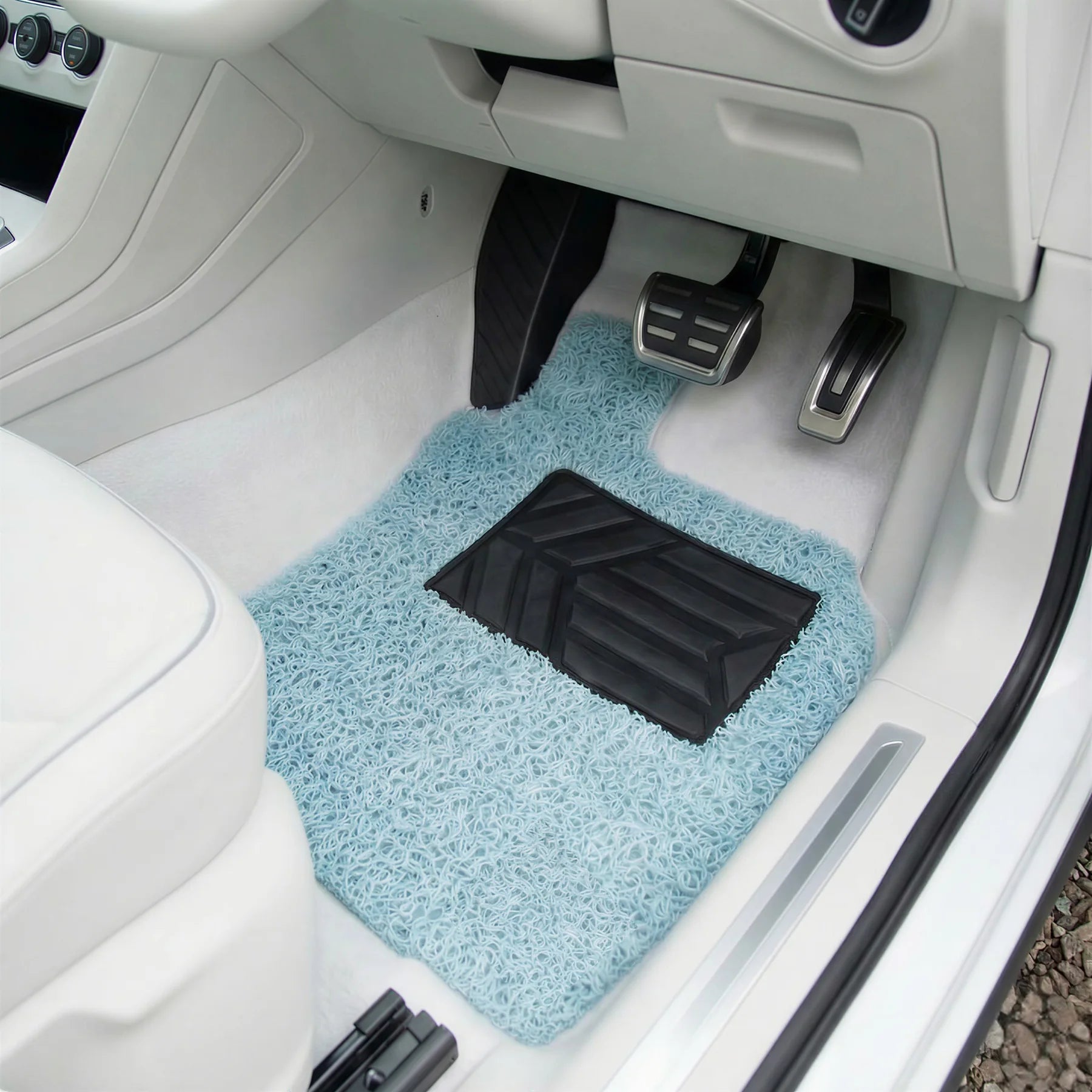 Close-up of the Bondi Blue Aeroloop mat surface